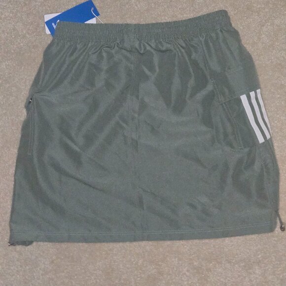 Adidas 3 Stripe Cargo Skirt Womens Small‎ Trace Green NEW - Picture 2 of 7